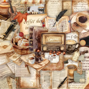 Винтажные прозрачные наклейки